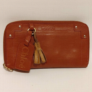 Authentic Chloe EDEN Tassel Zip Around Leather Wallet